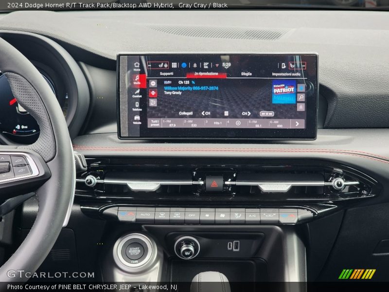 Controls of 2024 Hornet R/T Track Pack/Blacktop AWD Hybrid