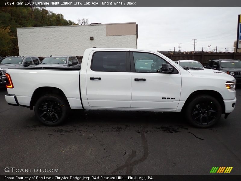 Bright White / Black 2024 Ram 1500 Laramie Night Edition Crew Cab 4x4
