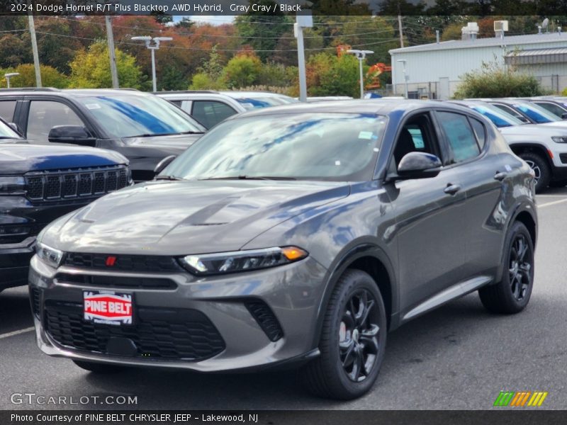 Gray Cray / Black 2024 Dodge Hornet R/T Plus Blacktop AWD Hybrid