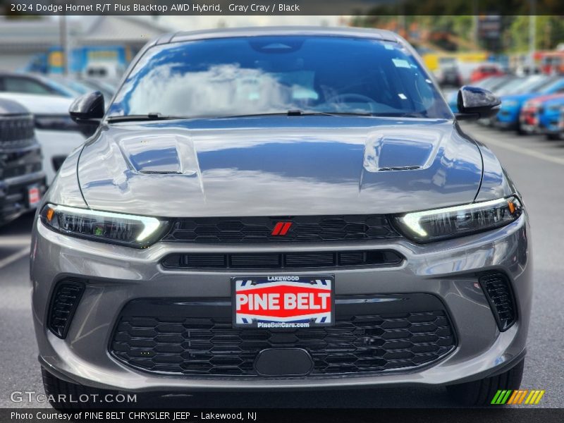 Gray Cray / Black 2024 Dodge Hornet R/T Plus Blacktop AWD Hybrid