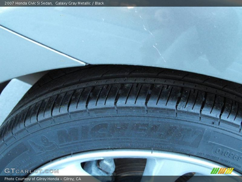 Galaxy Gray Metallic / Black 2007 Honda Civic Si Sedan
