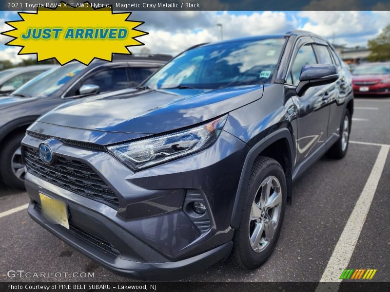 Magnetic Gray Metallic / Black 2021 Toyota RAV4 XLE AWD Hybrid