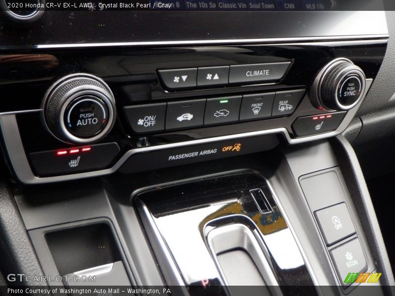 Crystal Black Pearl / Gray 2020 Honda CR-V EX-L AWD
