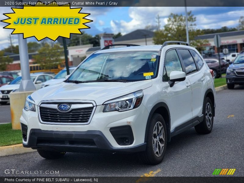 Crystal White Pearl / Gray 2020 Subaru Forester 2.5i Premium