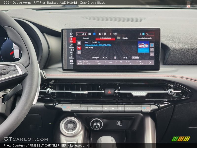 Controls of 2024 Hornet R/T Plus Blacktop AWD Hybrid