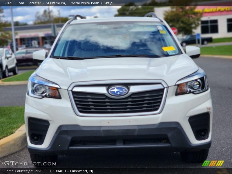 Crystal White Pearl / Gray 2020 Subaru Forester 2.5i Premium