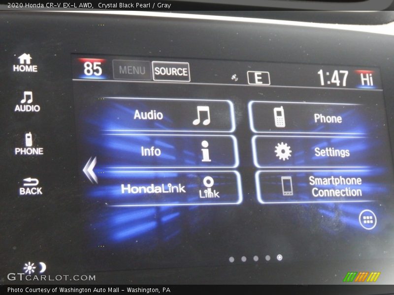 Crystal Black Pearl / Gray 2020 Honda CR-V EX-L AWD