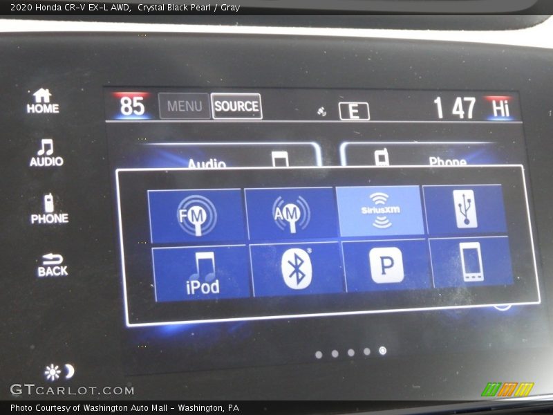 Crystal Black Pearl / Gray 2020 Honda CR-V EX-L AWD