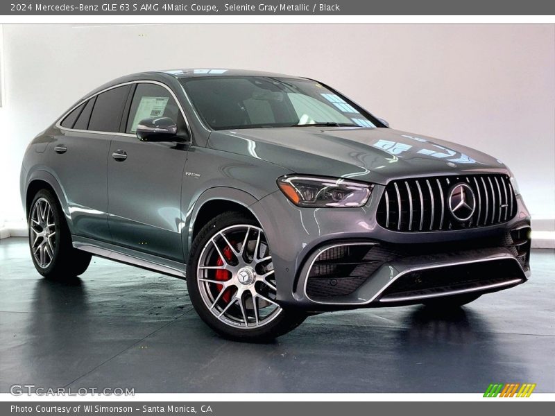 Selenite Gray Metallic / Black 2024 Mercedes-Benz GLE 63 S AMG 4Matic Coupe