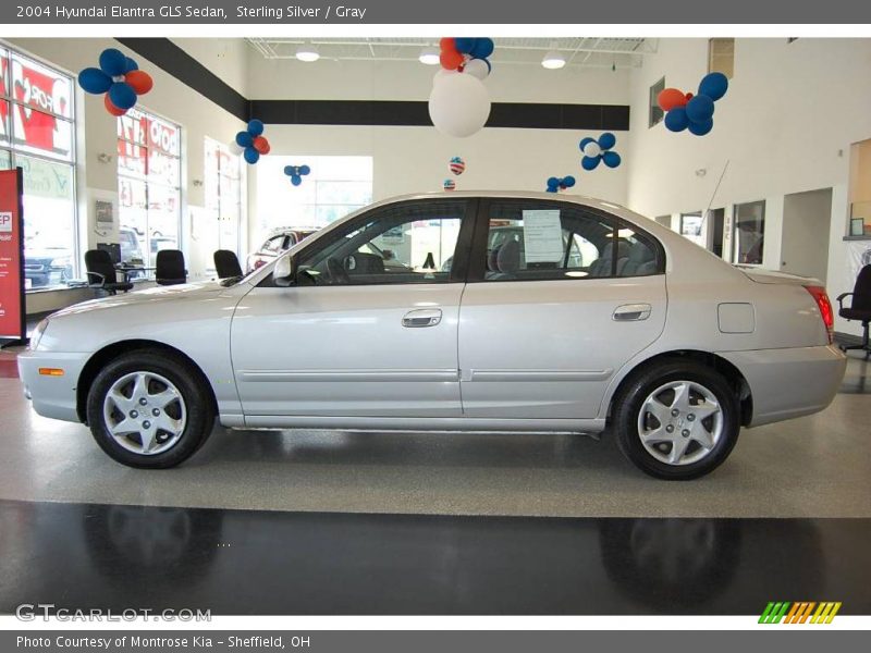 Sterling Silver / Gray 2004 Hyundai Elantra GLS Sedan