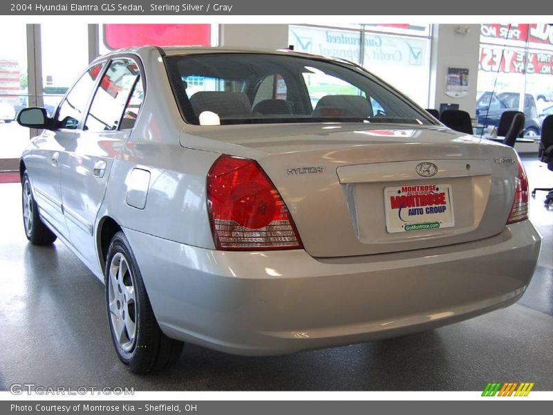 Sterling Silver / Gray 2004 Hyundai Elantra GLS Sedan