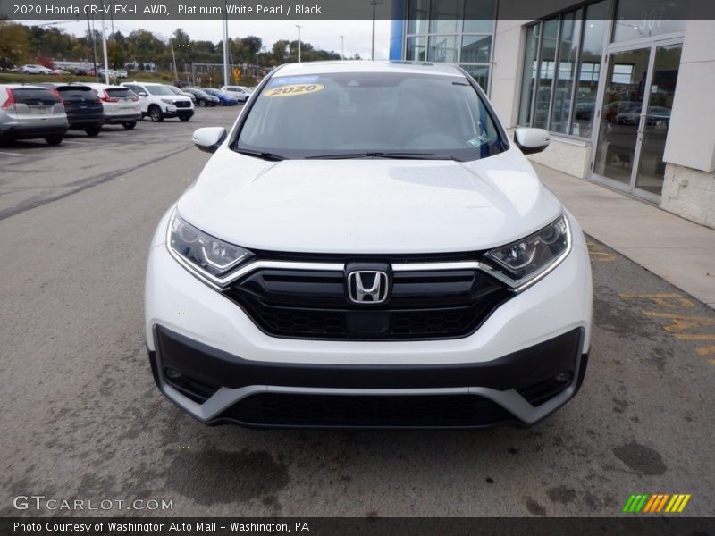 Platinum White Pearl / Black 2020 Honda CR-V EX-L AWD