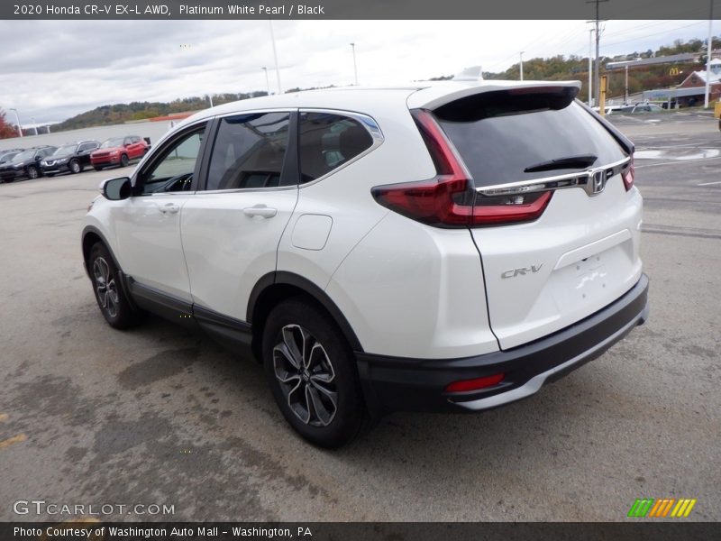 Platinum White Pearl / Black 2020 Honda CR-V EX-L AWD