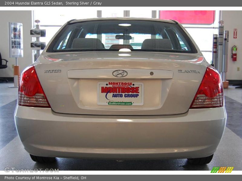 Sterling Silver / Gray 2004 Hyundai Elantra GLS Sedan