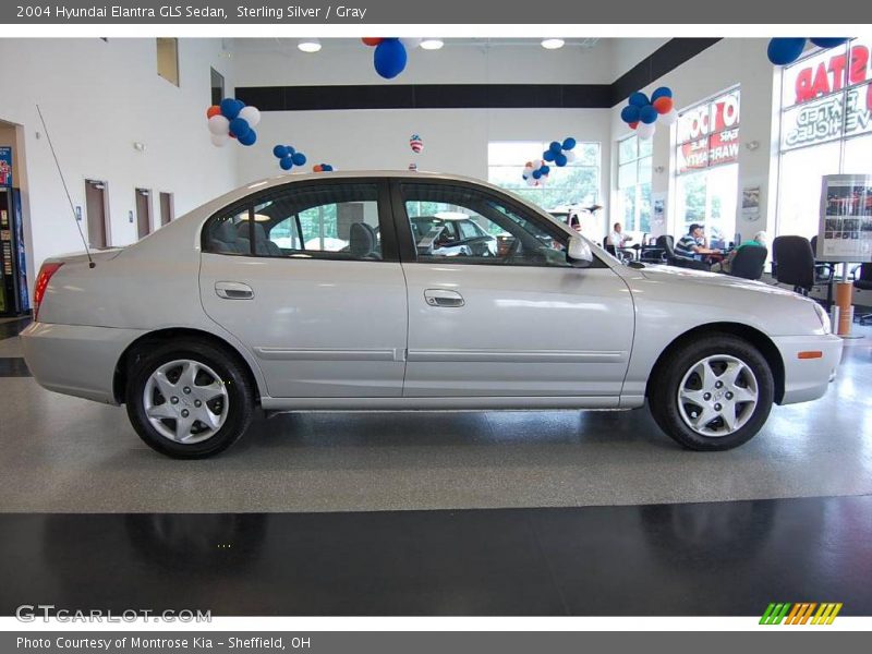Sterling Silver / Gray 2004 Hyundai Elantra GLS Sedan