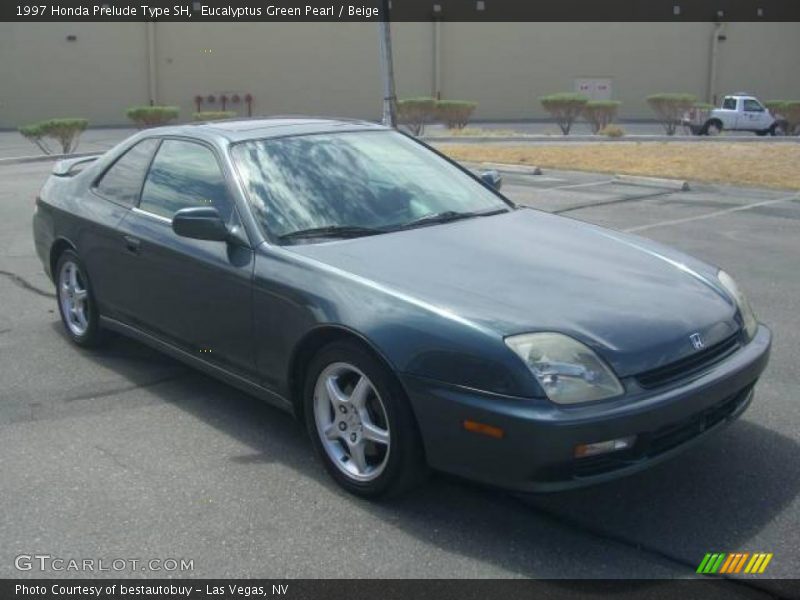 Eucalyptus Green Pearl / Beige 1997 Honda Prelude Type SH