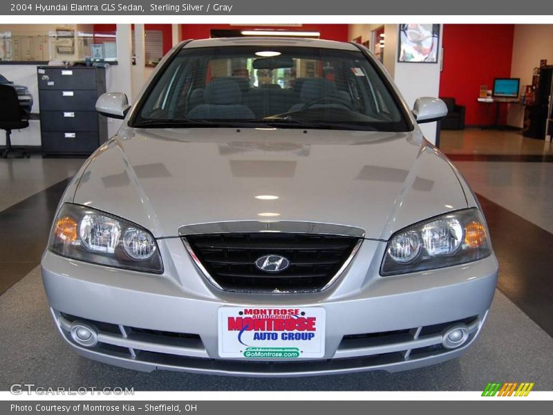 Sterling Silver / Gray 2004 Hyundai Elantra GLS Sedan