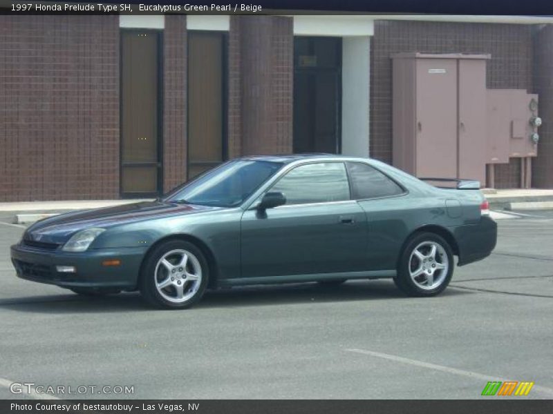 Eucalyptus Green Pearl / Beige 1997 Honda Prelude Type SH
