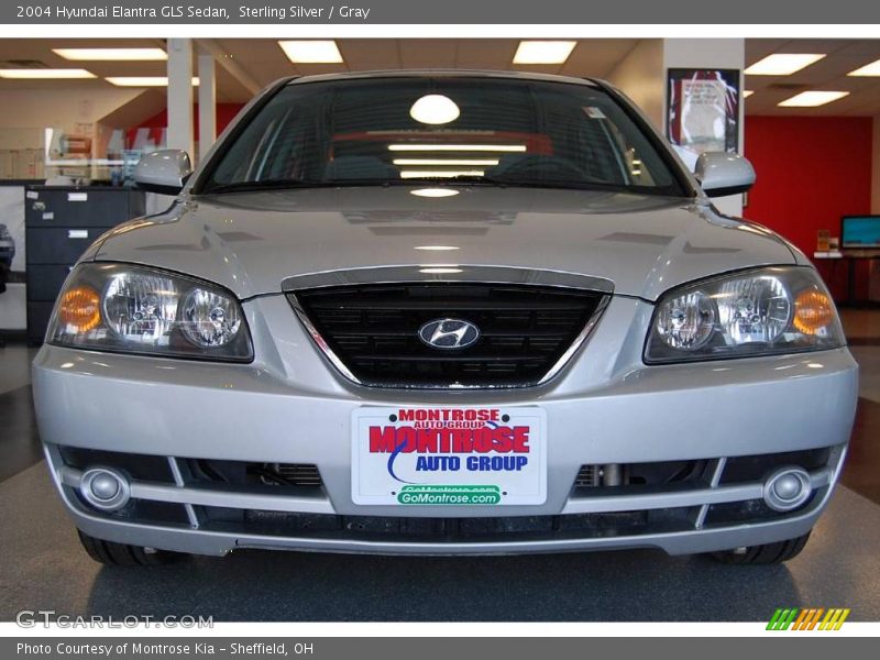 Sterling Silver / Gray 2004 Hyundai Elantra GLS Sedan