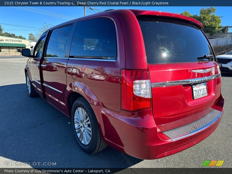 Deep Cherry Red Crystal Pearl / Black/Light Graystone 2015 Chrysler Town & Country Touring-L