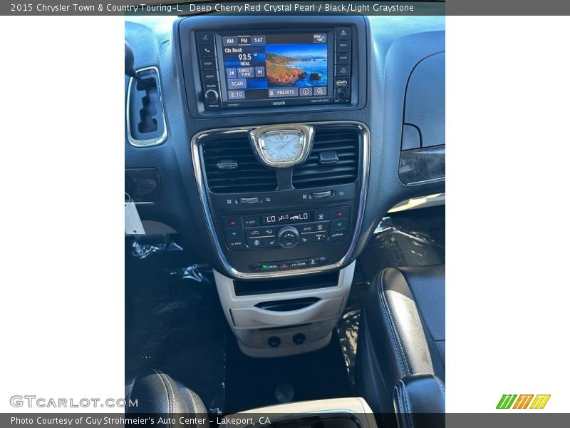 Deep Cherry Red Crystal Pearl / Black/Light Graystone 2015 Chrysler Town & Country Touring-L