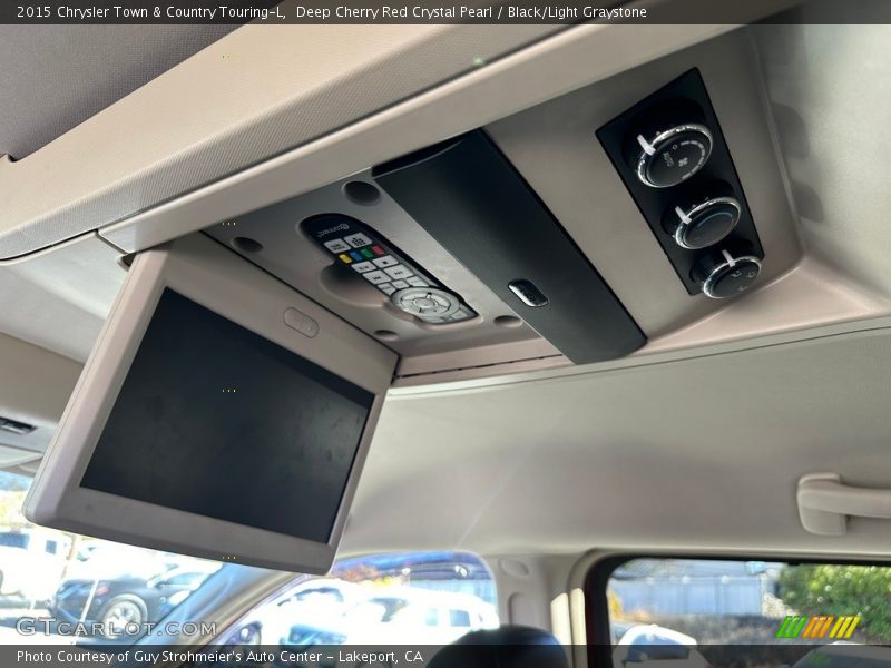 Deep Cherry Red Crystal Pearl / Black/Light Graystone 2015 Chrysler Town & Country Touring-L