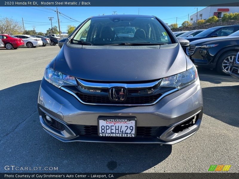 Modern Steel Metallic / Black 2020 Honda Fit EX