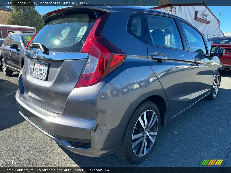 Modern Steel Metallic / Black 2020 Honda Fit EX