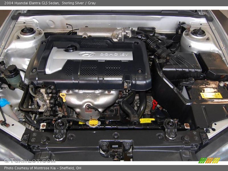 Sterling Silver / Gray 2004 Hyundai Elantra GLS Sedan