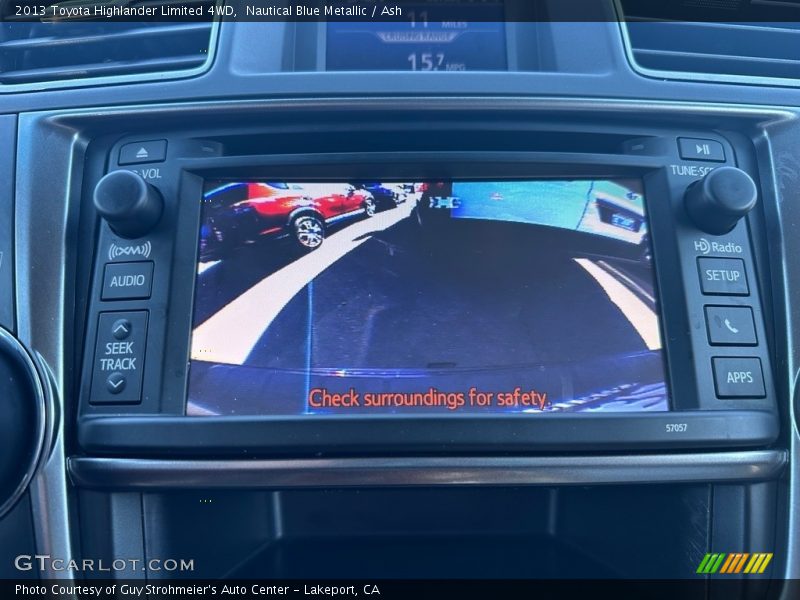 Nautical Blue Metallic / Ash 2013 Toyota Highlander Limited 4WD