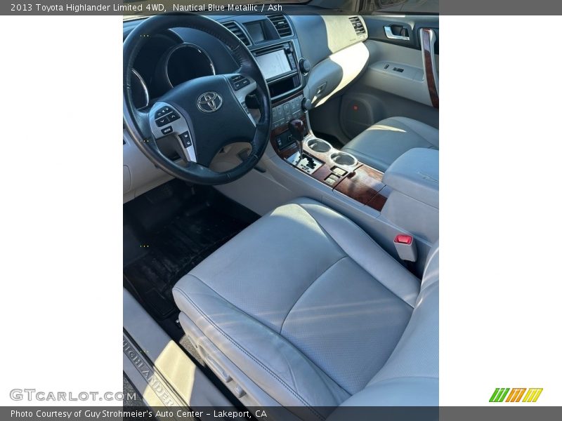 Nautical Blue Metallic / Ash 2013 Toyota Highlander Limited 4WD