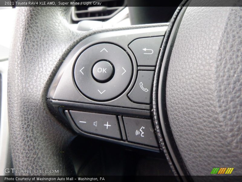 Super White / Light Gray 2021 Toyota RAV4 XLE AWD