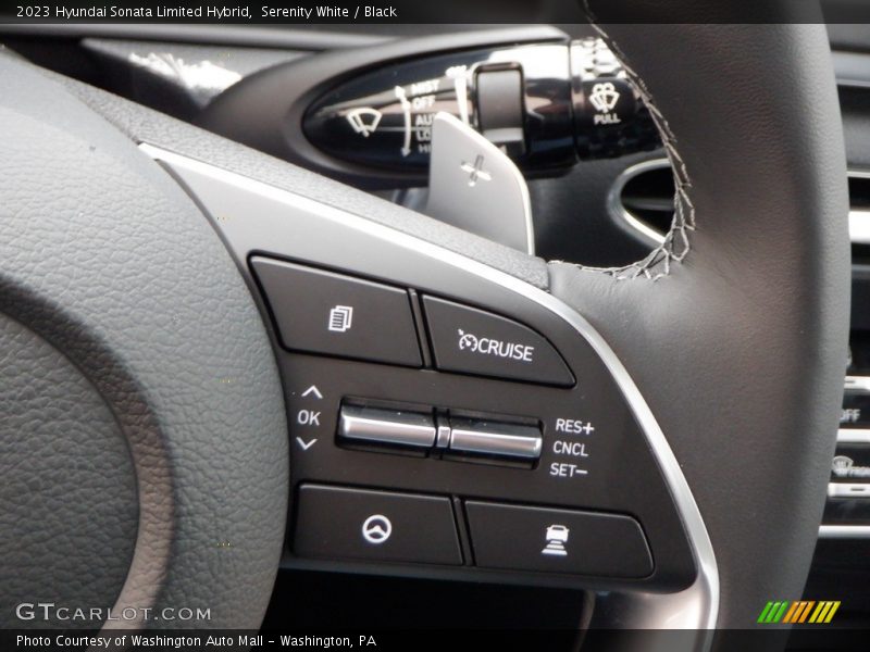 Serenity White / Black 2023 Hyundai Sonata Limited Hybrid