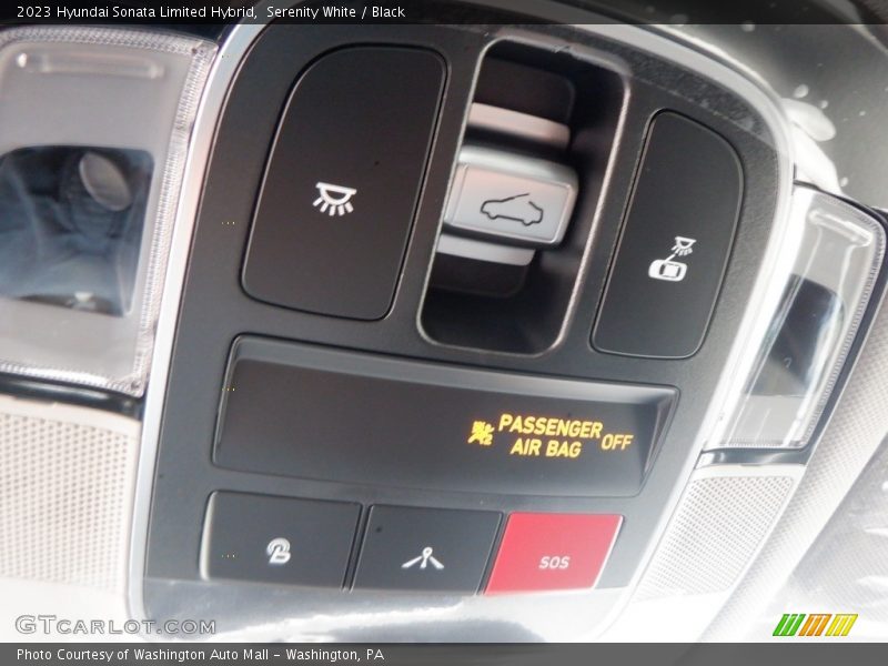 Serenity White / Black 2023 Hyundai Sonata Limited Hybrid