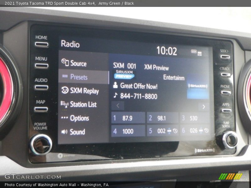 Army Green / Black 2021 Toyota Tacoma TRD Sport Double Cab 4x4