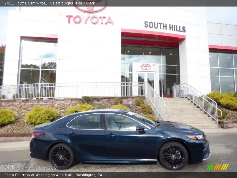 Galactic Aqua Mica / Black 2021 Toyota Camry XSE
