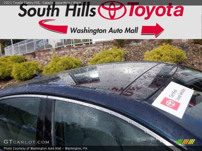 Galactic Aqua Mica / Black 2021 Toyota Camry XSE