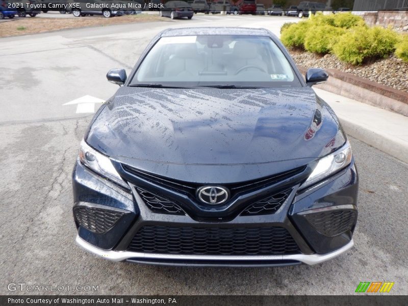 Galactic Aqua Mica / Black 2021 Toyota Camry XSE