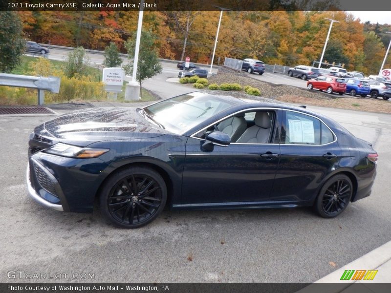 Galactic Aqua Mica / Black 2021 Toyota Camry XSE