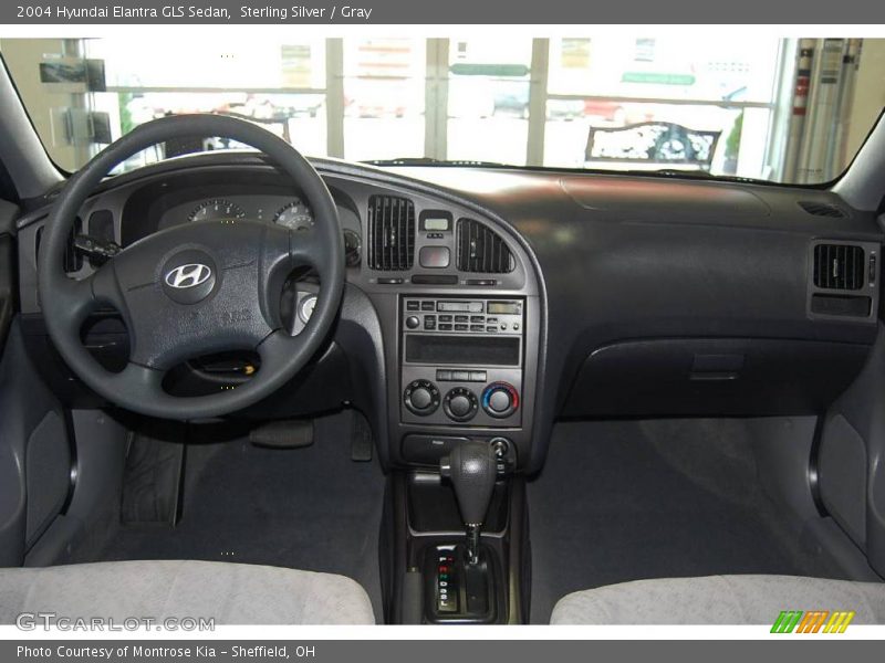 Sterling Silver / Gray 2004 Hyundai Elantra GLS Sedan