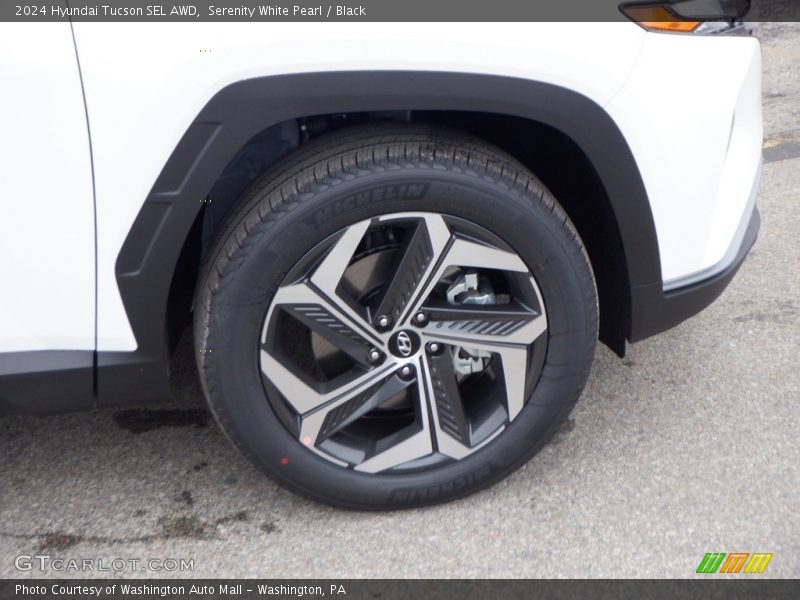 Serenity White Pearl / Black 2024 Hyundai Tucson SEL AWD