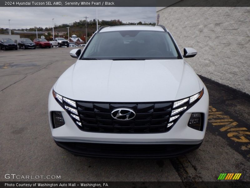 Serenity White Pearl / Black 2024 Hyundai Tucson SEL AWD