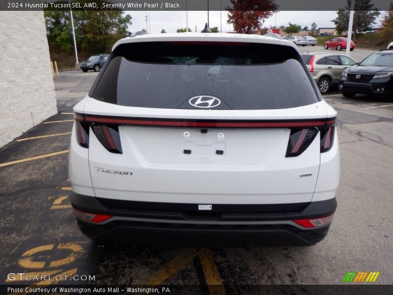 Serenity White Pearl / Black 2024 Hyundai Tucson SEL AWD