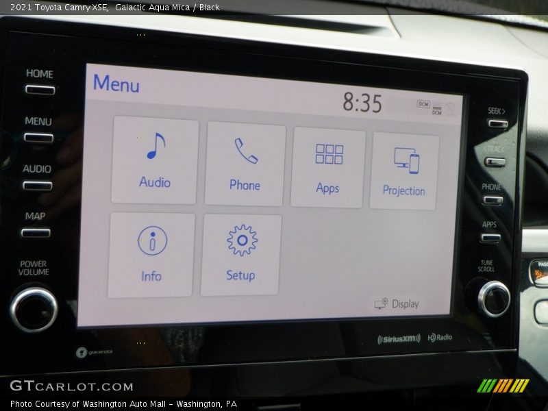 Galactic Aqua Mica / Black 2021 Toyota Camry XSE
