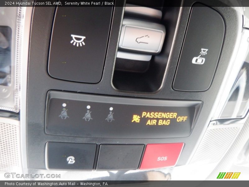 Serenity White Pearl / Black 2024 Hyundai Tucson SEL AWD
