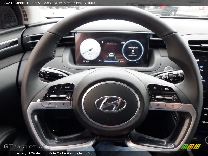 Serenity White Pearl / Black 2024 Hyundai Tucson SEL AWD