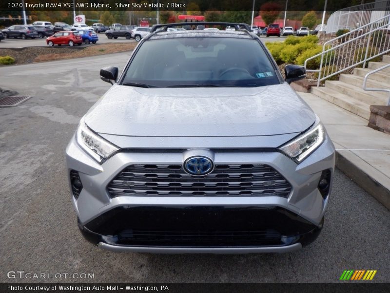 Silver Sky Metallic / Black 2020 Toyota RAV4 XSE AWD Hybrid