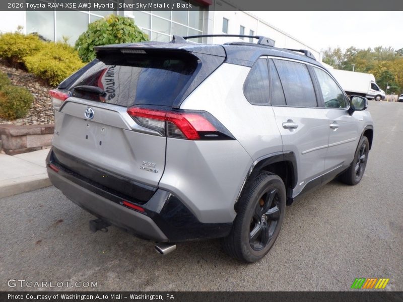 Silver Sky Metallic / Black 2020 Toyota RAV4 XSE AWD Hybrid