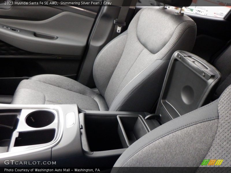Shimmering Silver Pearl / Gray 2023 Hyundai Santa Fe SE AWD