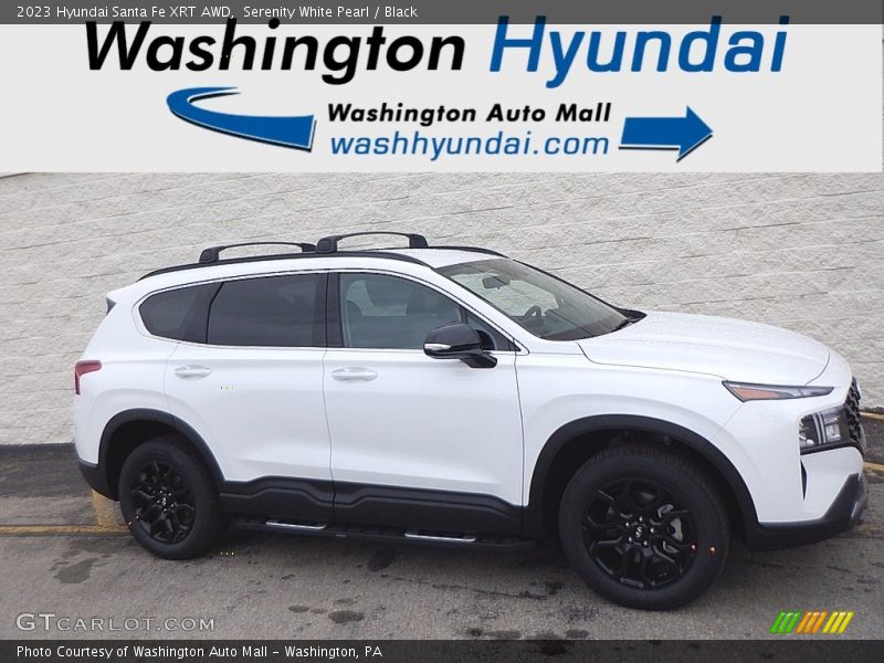 Serenity White Pearl / Black 2023 Hyundai Santa Fe XRT AWD